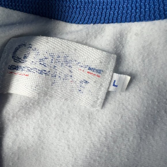 VTG 90s Chalkline NFL New York Giants Satin Jacket Adult Medium Blue Button Snap - Picture 6 of 13